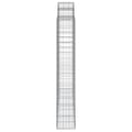 Miniatyrbillede 5 af 6: vidaXL buede gabionkurve 10 stk. 200x50x180/200 cm galvaniseret jern