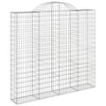 Pikkukuva 3 / 6: vidaXL Kaarevat kivikorit 2 kpl 200x50x180/200 cm galvanoitu rauta