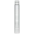 Pikkukuva 5 / 6: vidaXL Kaarevat kivikorit 2 kpl 200x50x180/200 cm galvanoitu rauta