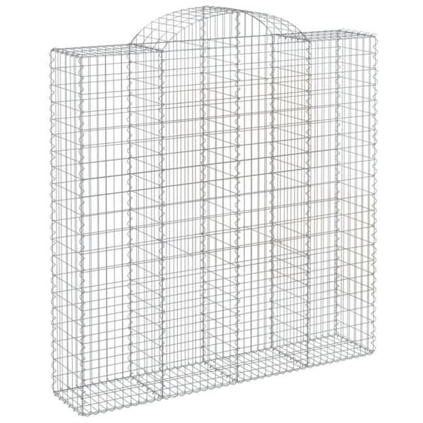 vidaXL Kaarevat kivikorit 5 kpl 200x50x200/220 cm galvanoitu rauta