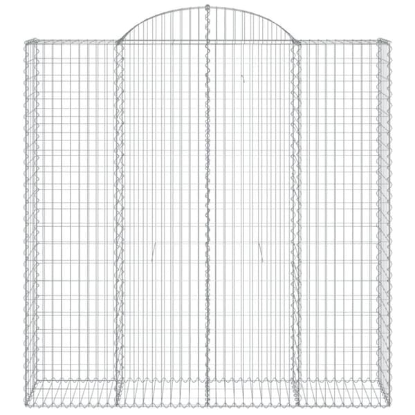 vidaXL Kaarevat kivikorit 5 kpl 200x50x200/220 cm galvanoitu rauta