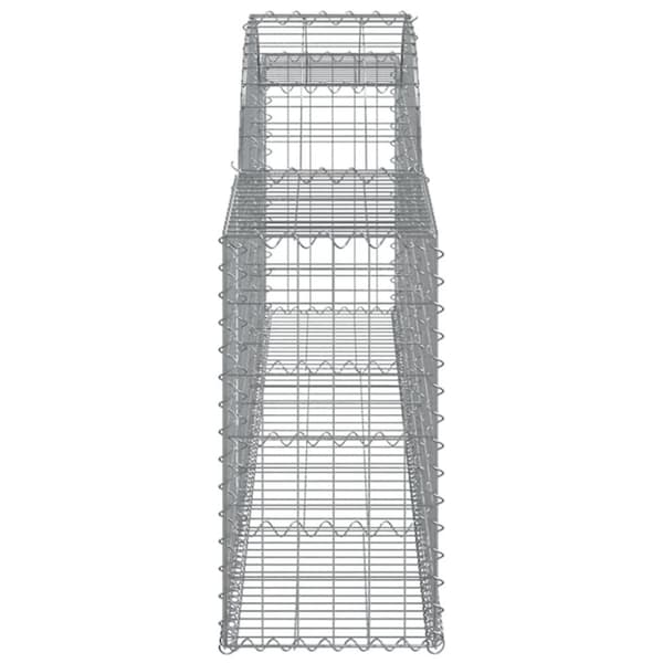 vidaXL Kaarevat kivikorit 5 kpl 300x30x60/80 cm galvanoitu rauta