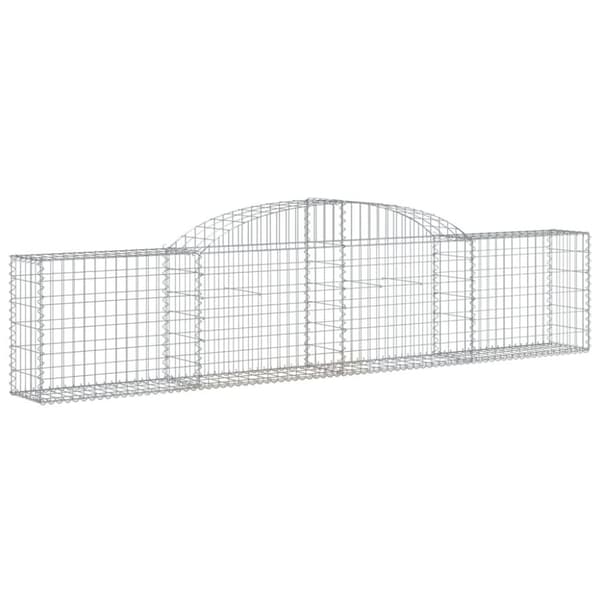 vidaXL Kaarevat kivikorit 11 kpl 300x30x60/80 cm galvanoitu rauta