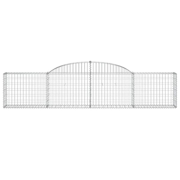 vidaXL Kaarevat kivikorit 10 kpl 300x30x60/80 cm galvanoitu rauta