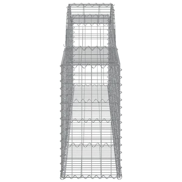 vidaXL Kaarevat kivikorit 10 kpl 300x30x60/80 cm galvanoitu rauta