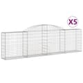 Pikkukuva 1 / 6: vidaXL Kaarevat kivikorit 5 kpl 300x30x80/100 cm galvanoitu rauta