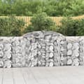 Miniatyrbilde 2 av 6: vidaXL Gabionkurver buede 15 stk 300x30x100/120 cm galvanisert jern