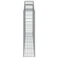 Miniatyrbilde 5 av 6: vidaXL Gabionkurver buede 5 stk 300x30x120/140 cm galvanisert jern