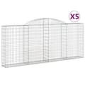 Pikkukuva 1 / 6: vidaXL Kaarevat kivikorit 5 kpl 300x30x120/140 cm galvanoitu rauta