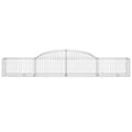 Miniatyrbilde 4 av 6: vidaXL Gabionkurver buede 7 stk 300x50x40/60 cm galvanisert jern