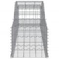 Miniatyrbilde 5 av 6: vidaXL Gabionkurver buede 4 stk 300x50x40/60 cm galvanisert jern