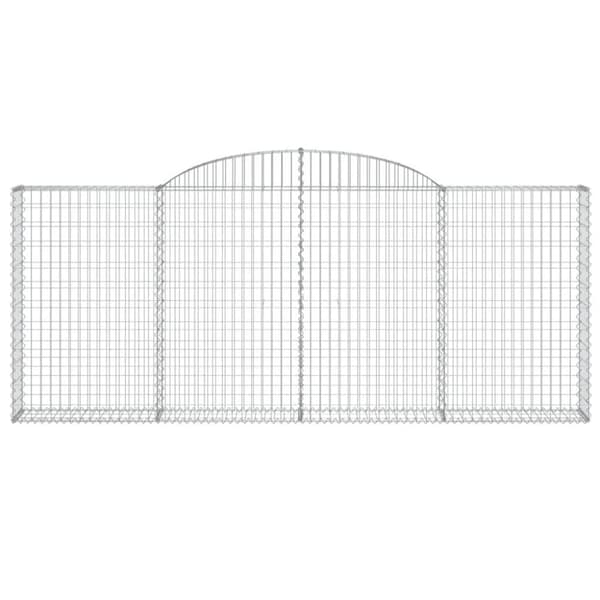 vidaXL Kaarevat kivikorit 10 kpl 300x30x120/140 cm galvanoitu rauta