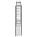 Miniatyrbillede 5 af 6: vidaXL buede gabionkurve 2 stk. 300x30x140/160 cm galvaniseret jern
