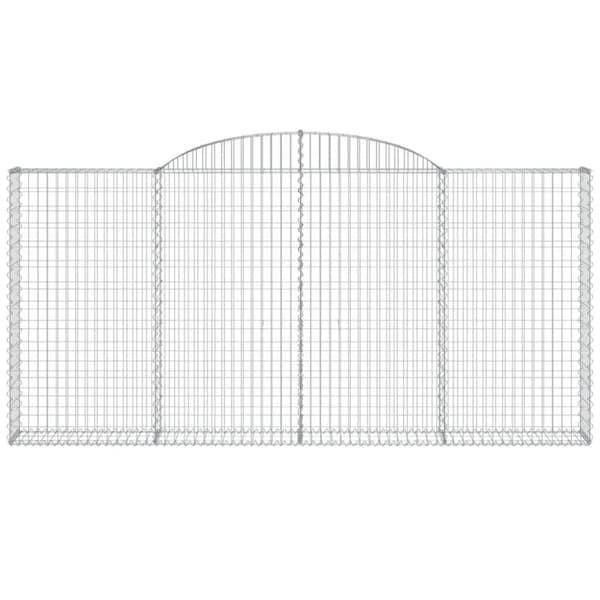 vidaXL Kaarevat kivikorit 13 kpl 300x30x140/160 cm galvanoitu rauta