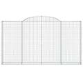 Miniatyrbillede 4 af 6: vidaXL buede gabionkurve 6 stk. 300x30x160/180 cm galvaniseret jern