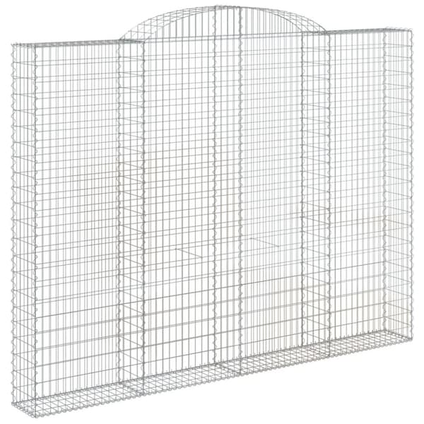 vidaXL Kaarevat kivikorit 3 kpl 300x30x220/240 cm galvanoitu rauta