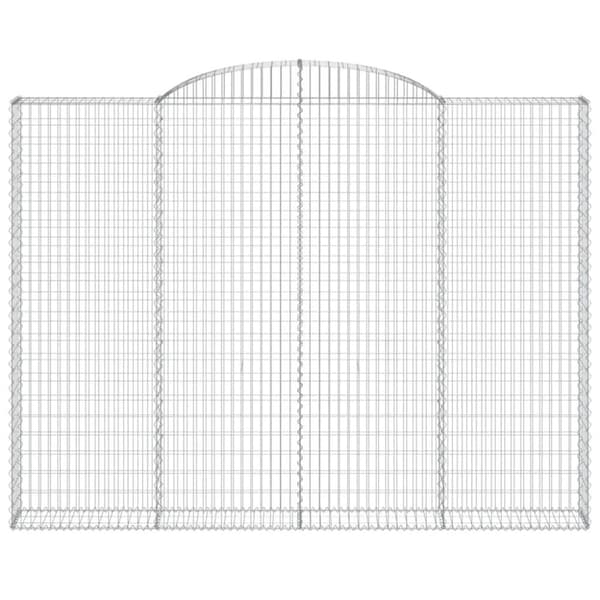 vidaXL Kaarevat kivikorit 3 kpl 300x30x220/240 cm galvanoitu rauta