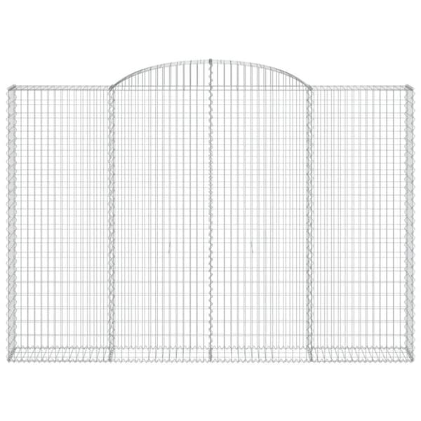 vidaXL Kaarevat kivikorit 2 kpl 300x30x200/220 cm galvanoitu rauta