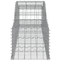 Miniatyrbillede 5 af 6: vidaXL buede gabionkurve 7 stk. 300x50x40/60 cm galvaniseret jern