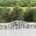 Miniatyrbillede 2 af 6: vidaXL buede gabionkurve 7 stk. 300x50x40/60 cm galvaniseret jern