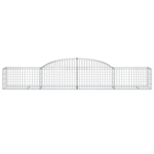 vidaXL Kaarevat kivikorit 10 kpl 300x50x40/60 cm galvanoitu rauta
