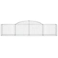 Miniatyrbillede 4 af 6: vidaXL buede gabionkurve 2 stk. 300x50x60/80 cm galvaniseret jern