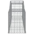 Miniatyrbillede 5 af 6: vidaXL buede gabionkurve 2 stk. 300x50x60/80 cm galvaniseret jern