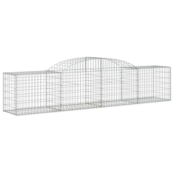 vidaXL Kaarevat kivikorit 3 kpl 300x50x60/80 cm galvanoitu rauta