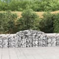 Miniatyrbillede 2 af 6: vidaXL buede gabionkurve 13 stk. 300x50x60/80 cm galvaniseret jern