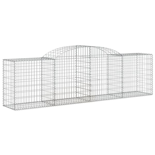 vidaXL Kaarevat kivikorit 5 kpl 300x50x80/100 cm galvanoitu rauta