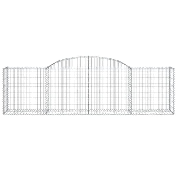 vidaXL Kaarevat kivikorit 17 kpl 300x50x80/100 cm galvanoitu rauta