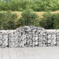 Miniatyrbilde 2 av 6: vidaXL Gabionkurver buede 4 stk 300x50x80/100 cm galvanisert jern