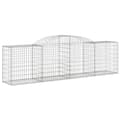 Miniatyrbilde 3 av 6: vidaXL Gabionkurver buede 6 stk 300x50x80/100 cm galvanisert jern