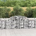 Miniatyrbilde 2 av 6: vidaXL Gabionkurver buede 6 stk 300x50x80/100 cm galvanisert jern