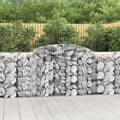 Miniatyrbilde 2 av 6: vidaXL Gabionkurver buede 10 stk 300x50x100/120 cm galvanisert jern