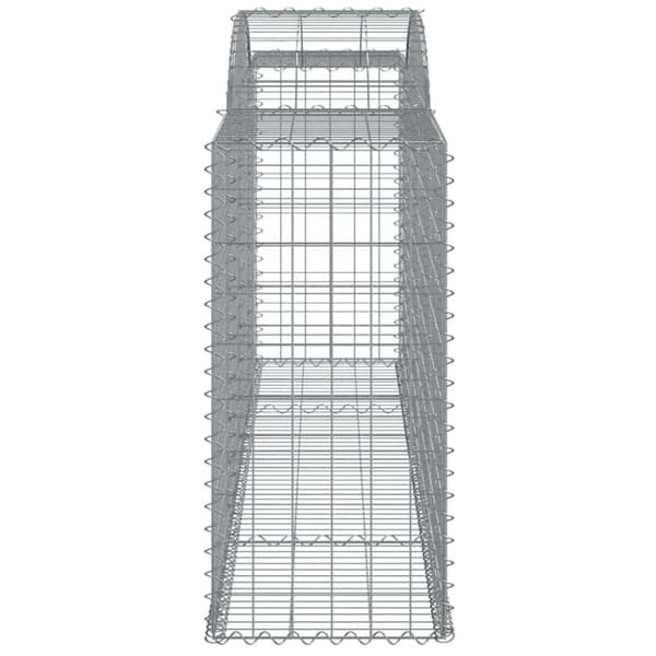 vidaXL Gabionkurver buede 6 stk 300x50x100/120 cm galvanisert jern