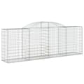 Miniatyrbilde 3 av 6: vidaXL Gabionkurver buede 30 stk 300x50x100/120 cm galvanisert jern