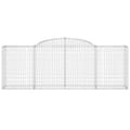 Miniatyrbilde 4 av 6: vidaXL Gabionkurver buede 30 stk 300x50x100/120 cm galvanisert jern