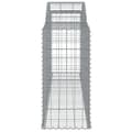 Miniatyrbilde 5 av 6: vidaXL Gabionkurver buede 30 stk 300x50x100/120 cm galvanisert jern
