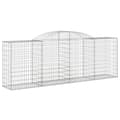 Miniatyrbilde 3 av 6: vidaXL Gabionkurver buede 20 stk 300x50x100/120 cm galvanisert jern