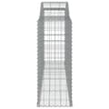 Miniatyrbilde 5 av 6: vidaXL Gabionkurver buede 3 stk 300x50x120/140 cm galvanisert jern