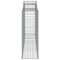 Miniatyrbilde 5 av 6: vidaXL Gabionkurver buede 9 stk 300x50x140/160 cm galvanisert jern