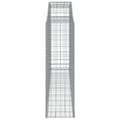 Miniatyrbilde 5 av 6: vidaXL Gabionkurver buede 13 stk 300x50x160/180 cm galvanisert jern