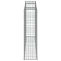 Miniatyrbilde 5 av 6: vidaXL Gabionkurver buede 12 stk 300x50x180/200 cm galvanisert jern