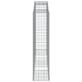 Miniatyrbilde 5 av 6: vidaXL Gabionkurver buede 6 stk 300x50x200/220 cm galvanisert jern