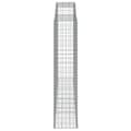 Miniatyrbilde 5 av 6: vidaXL Gabionkurver buede 2 stk 300x50x220/240 cm galvanisert jern