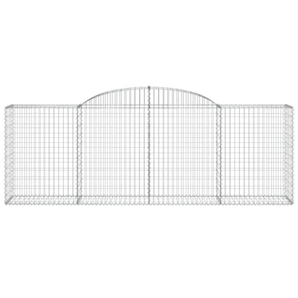 vidaXL Kaarevat kivikorit 9 kpl 300x50x100/120 cm galvanoitu rauta