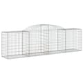 Miniatyrbillede 3 af 6: vidaXL buede gabionkurve 30 stk. 300x50x80/100 cm galvaniseret jern