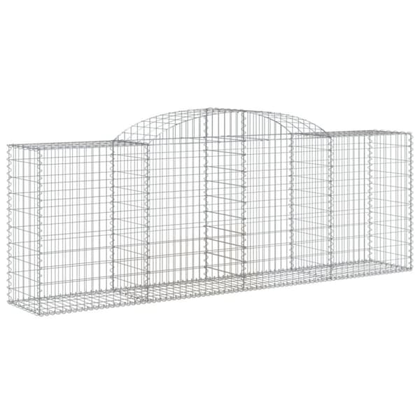 vidaXL Kaarevat kivikorit 17 kpl 300x50x100/120 cm galvanoitu rauta