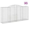 Pikkukuva 1 / 6: vidaXL Kaarevat kivikorit 5 kpl 300x50x140/160 cm galvanoitu rauta
